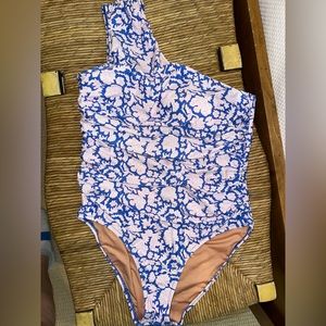 EEUC J. Crew One Shoulder Swim size 16